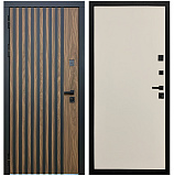 Входная дверь Матадор MXL-1 орех американский мокко/панель Гладкая, софт шампань