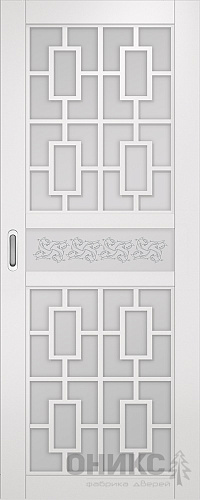 Перегородка Оникс №1 эмаль белая, Р-№4, сатинат белый