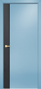 Недавно просмотренные - Дверь Оникс Дуо дуб графит/эмаль голубая, триплекс черный