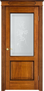 Недавно просмотренные - Дверь ПМЦ массив дуба Д6 медовый с патиной орех, стекло 6-1