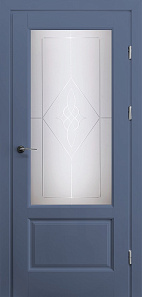 Недавно просмотренные - Дверь М V-62 эмаль RAL5014, сатинат гравировка Сильвия