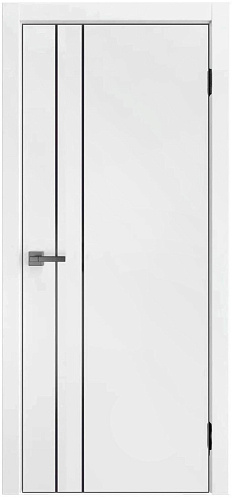 Дверь L-58 белый жемчуг кромка AL, глухая