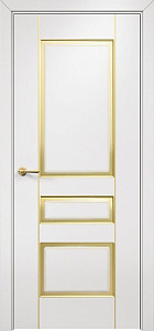 Недавно просмотренные - Дверь Оникс Версаль фрезерованная №2 эмаль белая патина золото по фрезе, глухая