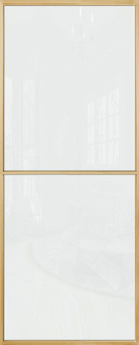 Перегородка Alum №1 золото, триплекс белый