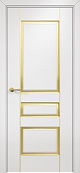 Схожие товары - Дверь Оникс Версаль фрезерованная №2 эмаль белая патина золото по фрезе, глухая