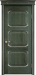 Недавно просмотренные - Дверь ПМЦ массив ольхи ОЛ7.3 зеленый с патиной серебро, глухая