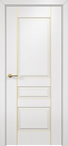 Недавно просмотренные - Дверь Оникс Версаль фрезерованная №2 эмаль белая патина золото по контуру, глухая