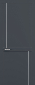 Недавно просмотренные - Дверь Z K20 полипропилен  графит премьер, молдинг серебро, глухая