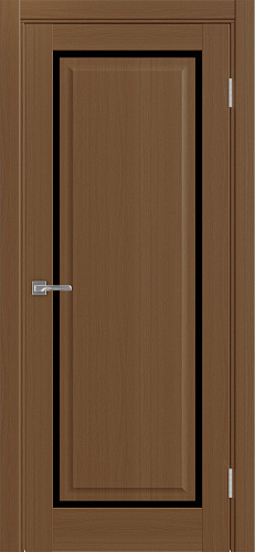 Дверь Эко 601С.21 ОФ4 орех, lacobel черный