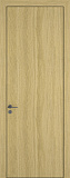 Дверь Z K7 toppan дуб натуральный, ALU кромка черная, глухая