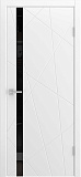 Дверь Fiesta эмаль белая, лакобель черный