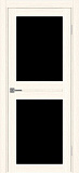 Дверь Эко 520.212 ясень светлый, lacobel черный