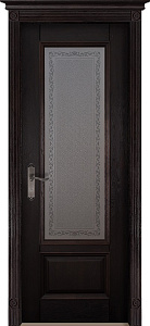 Недавно просмотренные - Дверь Ока массив дуба цельные ламели Аристократ №4 венге, стекло графит с наплавом