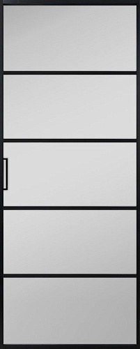 Перегородка Alum №5 черный, сатинат белый