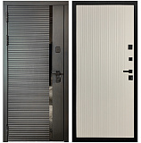 Входная дверь Матадор MXМ-6 антрацит софт/панель Вертикаль, софт шампань