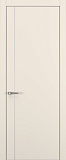 Дверь Z K14 полипропилен крем, ALU кромка хром, молдинг серебро, глухая