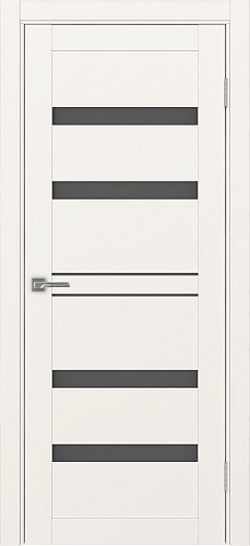 Дверь Эко 561.12 бежевый, сатинат графит