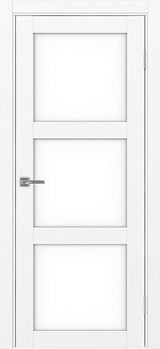 Дверь Эко 530.222 белый снежный, lacobel белый