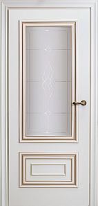 Недавно просмотренные - Дверь М L-62 эмаль White base patina gold, сатинат гравировка F10