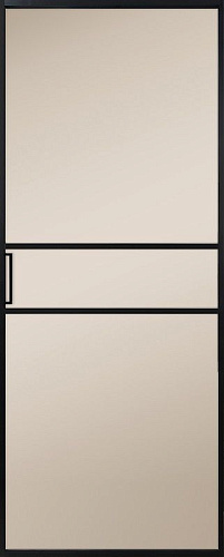 Перегородка Alum №2 черный, сатинат бронза