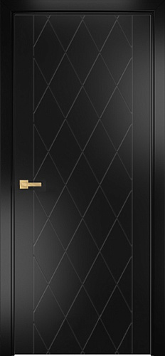 Дверь Оникс Концепт №5 эмаль черная, глухая