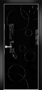 Недавно просмотренные - Дверь Оникс Арт, лакобель черный RAL 9005, гравировка №3