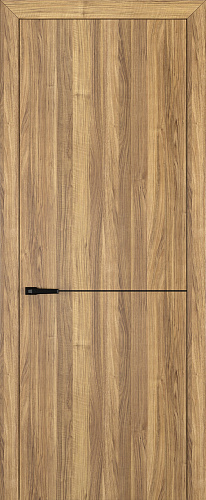 Дверь Z K10 toppan орех грецкий, молдинг черный, глухая