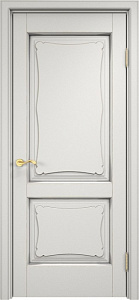 Недавно просмотренные - Дверь ПМЦ массив ольхи ОЛ6.2 белый грунт с патиной серебро, глухая