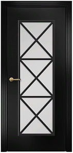 Недавно просмотренные - Дверь Оникс Турин фрезерованная эмаль черная, сатинато с решеткой №5