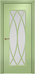 Недавно просмотренные - Дверь Оникс Турин фрезерованная эмаль фисташковая, сатинато с решеткой №6