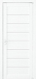 Дверь ДР экошпон Эко-Лайт 2125 белый велюр, стекло