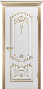 Недавно просмотренные - Дверь ИУ Эмаль Корона Соло В3 эмаль белая патина золото, глухая