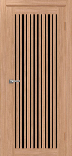 Дверь Эко 543.2 ясень темный, lacobel черный