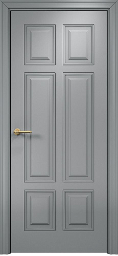 Дверь Оникс Гранд фрезерованная эмаль RAL 7040 по МДФ, глухая