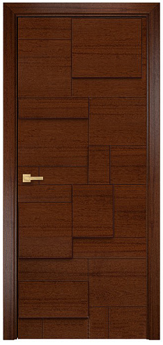 Дверь Оникс Лофт Берлин красное дерево черная патина, глухая