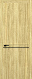 Дверь Z K20 toppan дуб натуральный, молдинг черный, глухая
