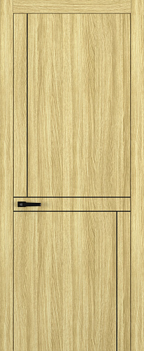 Дверь Z K20 toppan дуб натуральный, молдинг черный, глухая