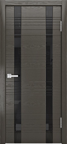 Дверь Milyana ID D гриджио, лакобель черный