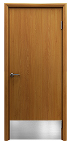 Недавно просмотренные - Дверь гладкая влагостойкая Аква миланский орех с отбойной пластиной h200 мм
