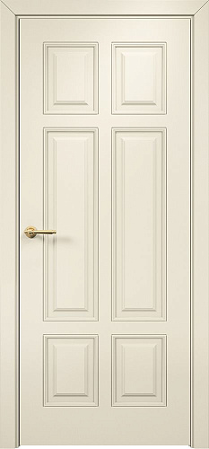 Дверь Оникс Гранд фрезерованная эмаль слоновая кость по МДФ, глухая