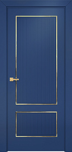 Недавно просмотренные - Дверь Оникс Сиэтл 2 эмаль RAL 5000 молдинг золото, глухая