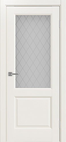 Дверь Эко Neo 602.21 бежевый, стекло кристалл