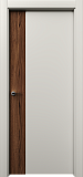 Дверь Неом эмаль RAL 9001, шпон орех американский, глухая