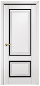 Недавно просмотренные - Дверь Оникс Тоскана 2 эмаль белая/чёрная, глухая