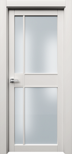 Дверь Ронд2Р4с эмаль RAL 9010, сатинат