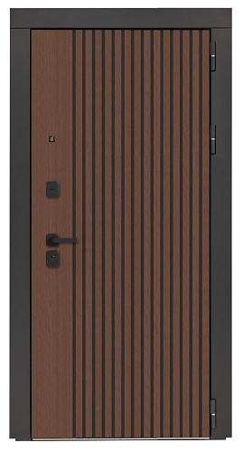 Входная дверь Bomond 3KL-1106 дуб кантри с черной патиной/панель на выбор