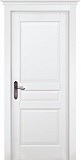 Дверь ОКА браш массив сосны Валенсия эмаль белая, глухая