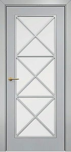 Недавно просмотренные - Дверь Оникс Турин фрезерованная эмаль RAL 7038, сатинато с решеткой №5