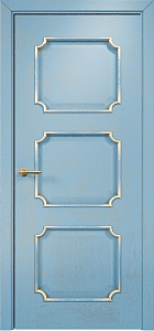 Недавно просмотренные - Дверь Оникс Валенсия эмаль голубая патина золото, глухая