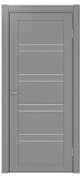 Дверь Эко 560.12 серый, сатинат белый
